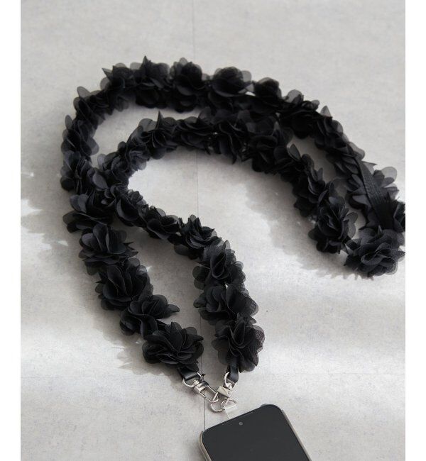 VENCE share style「フリルフラワーストラップ」|ネックレス|