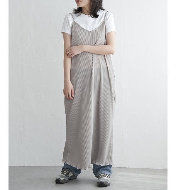 VENCE share style「スムースプリーツキャミワンピース」|ワンピース|