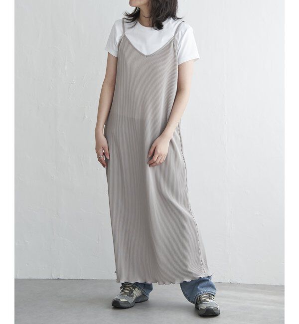 VENCE share style「スムースプリーツキャミワンピース」|ワンピース|