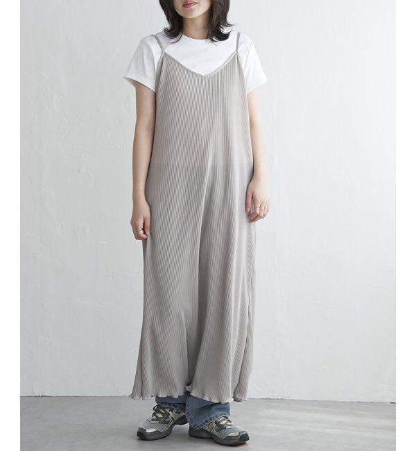 VENCE share style「スムースプリーツキャミワンピース」|ワンピース|