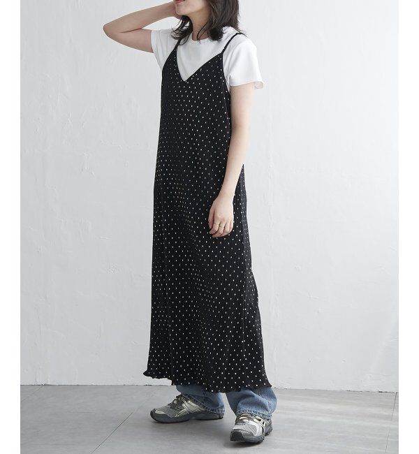 VENCE share style「スムースプリーツキャミワンピース」|ワンピース|