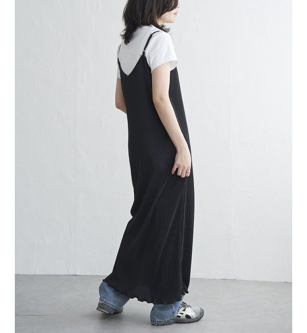 VENCE share style「スムースプリーツキャミワンピース」|ワンピース|ブラック