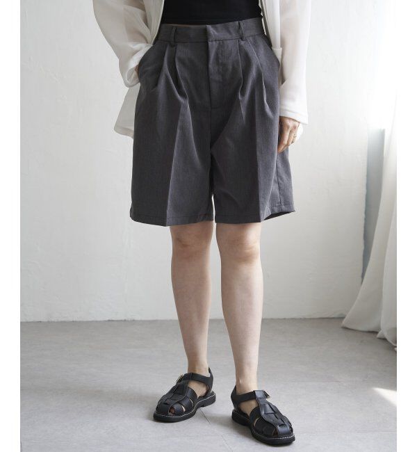 VENCE share style「TRツイルタックハーフパンツ」|その他|