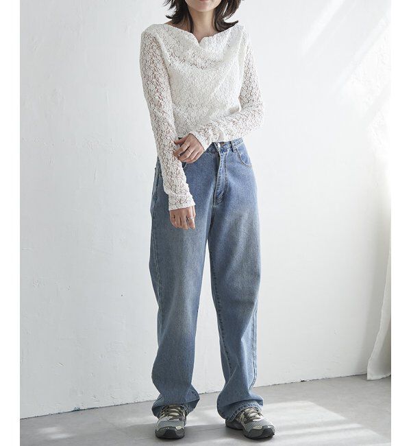 VENCE share style「レースドレープオフショル」|その他|