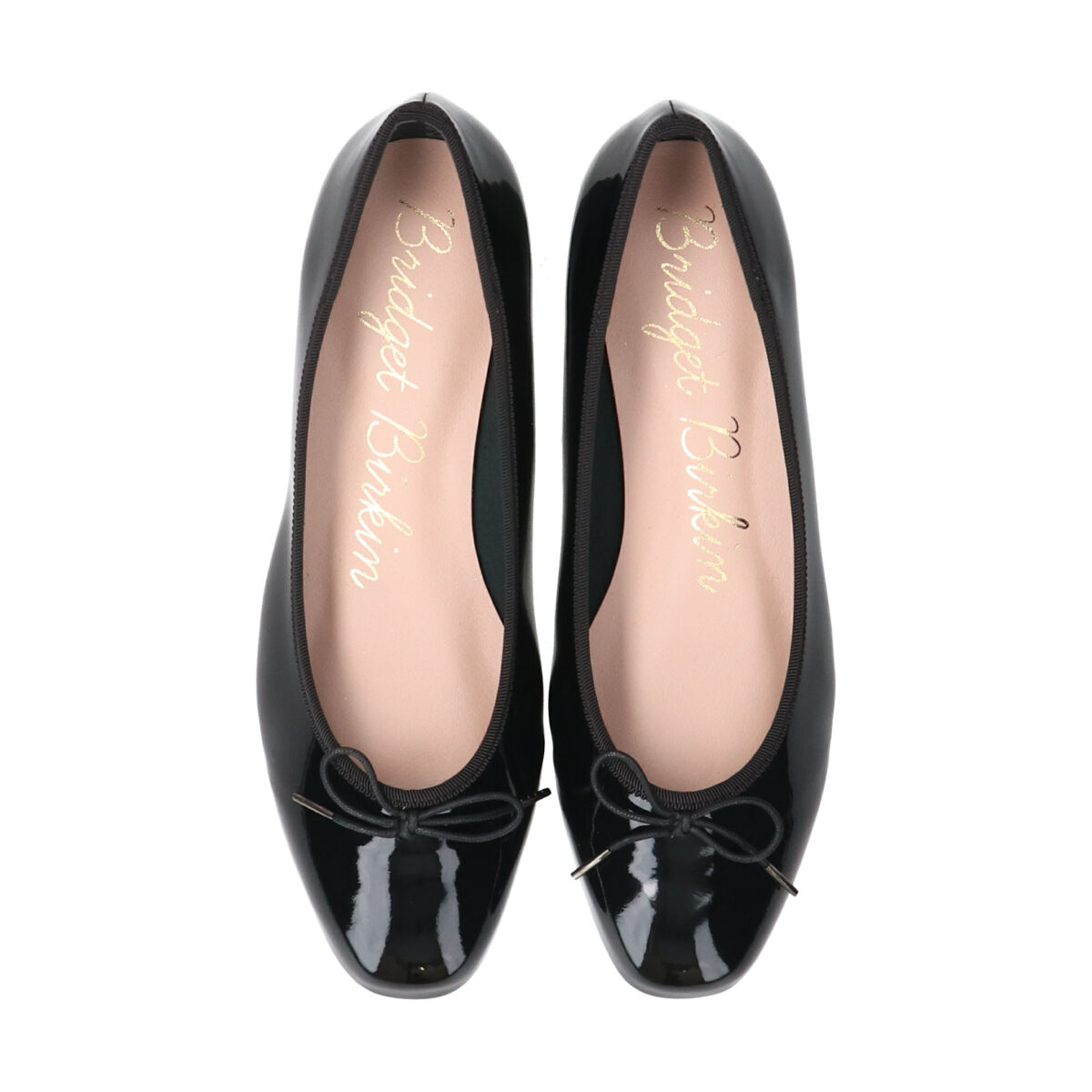 Bridget Birkin「【Bridget Birkin】スクエアトゥリボンレインフラットパンプス」|パンプス|