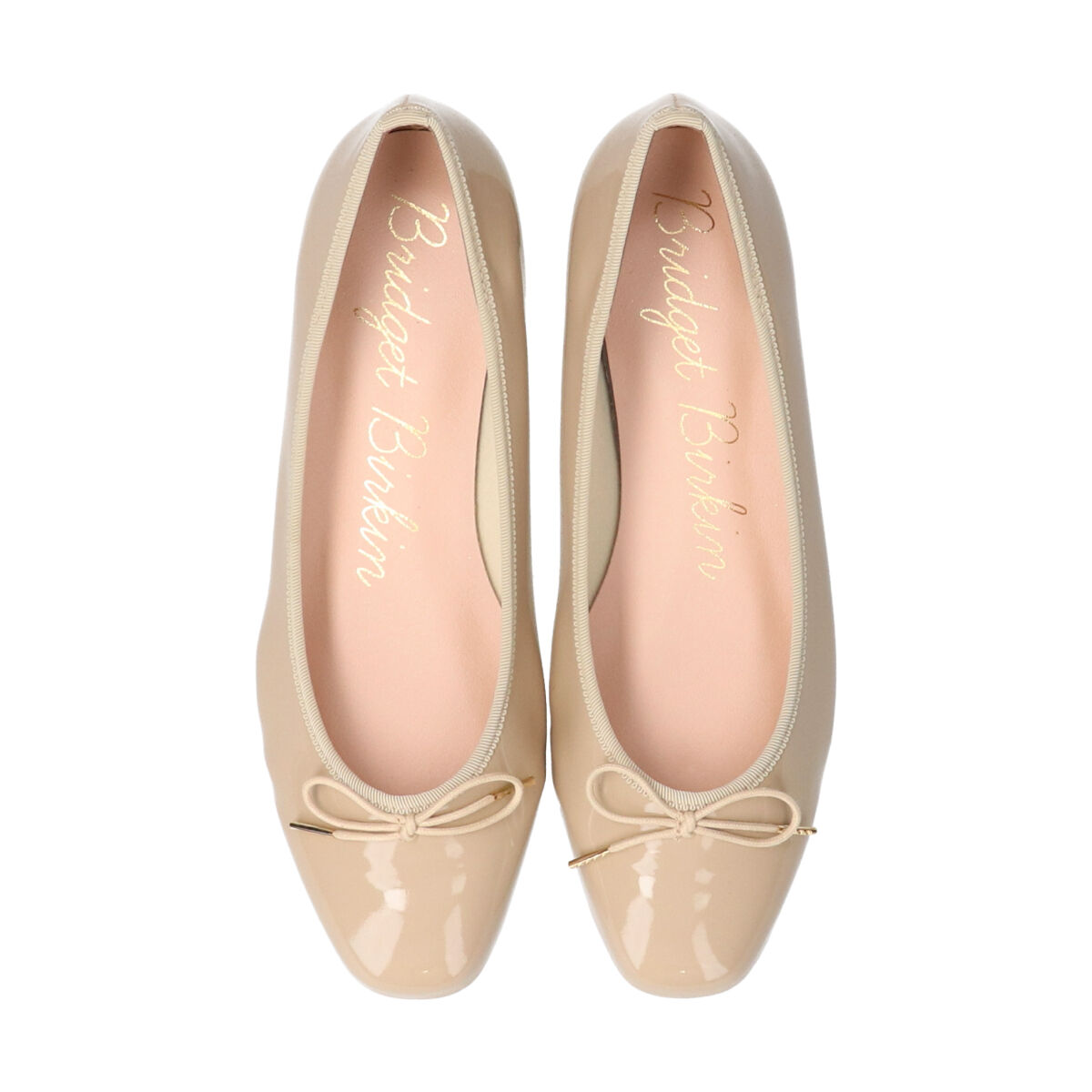 Bridget Birkin「【Bridget Birkin】スクエアトゥリボンレインフラットパンプス」|パンプス|