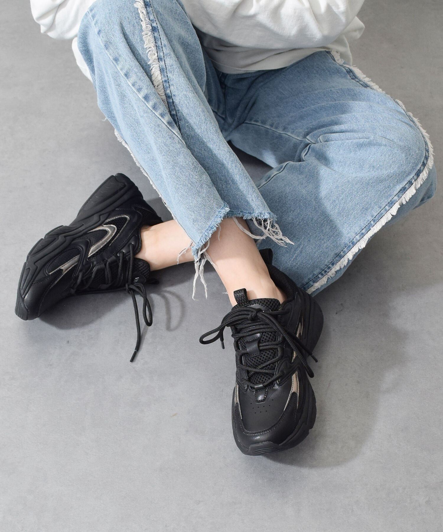  「【VINCULUM】メタリックコンビスニーカー(755105)」|スニーカー|