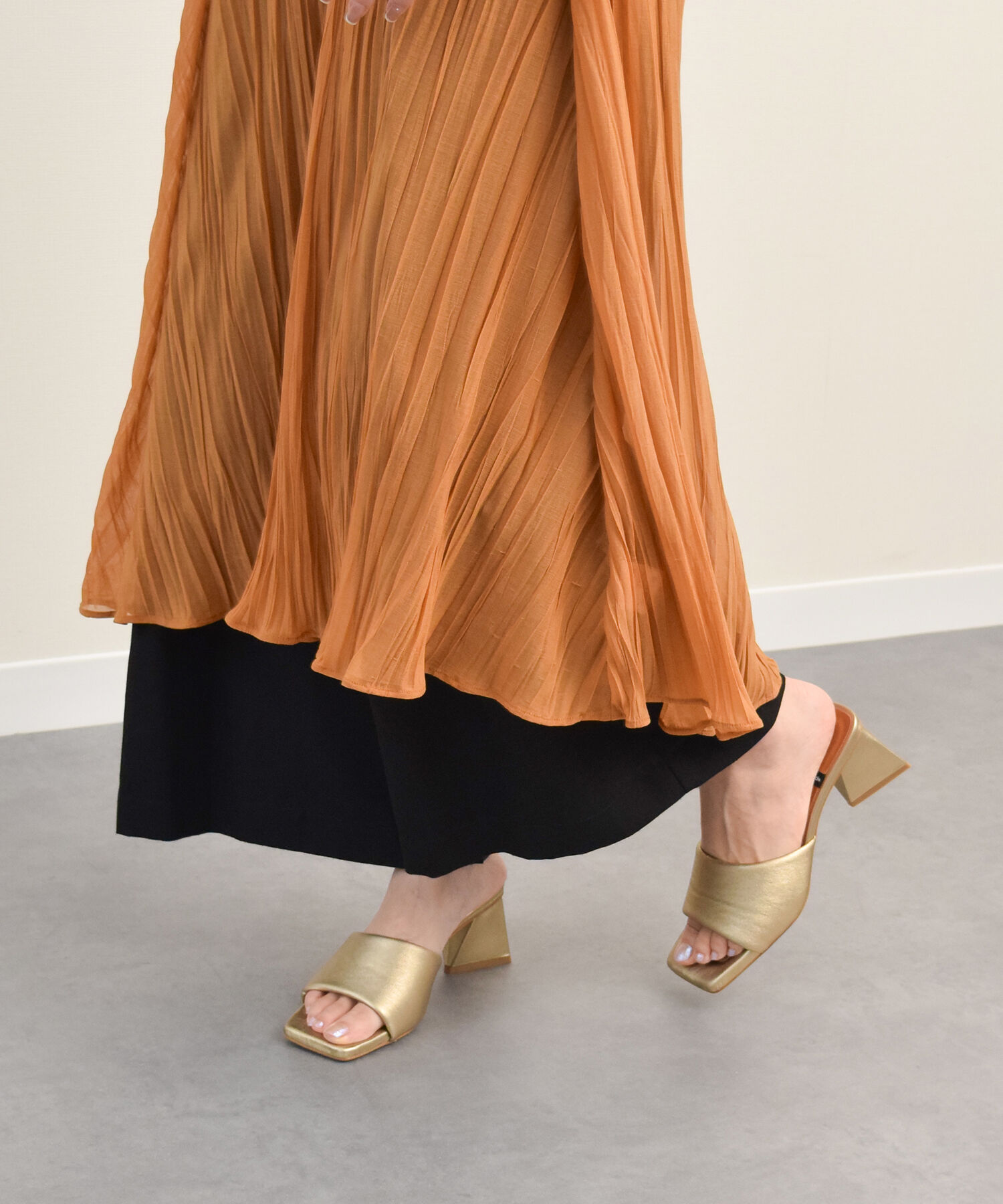 IMPORT SELECT「【ANGEL ALARCON】スクエアトウミュールサンダル(D52306)」|サンダル|