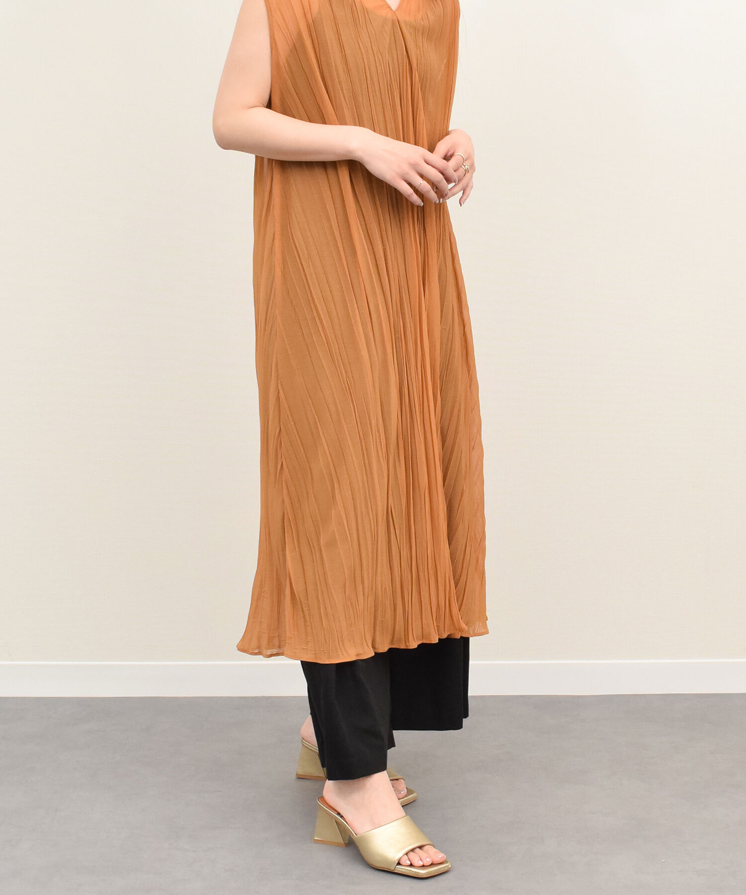 IMPORT SELECT「【ANGEL ALARCON】スクエアトウミュールサンダル(D52306)」|サンダル|