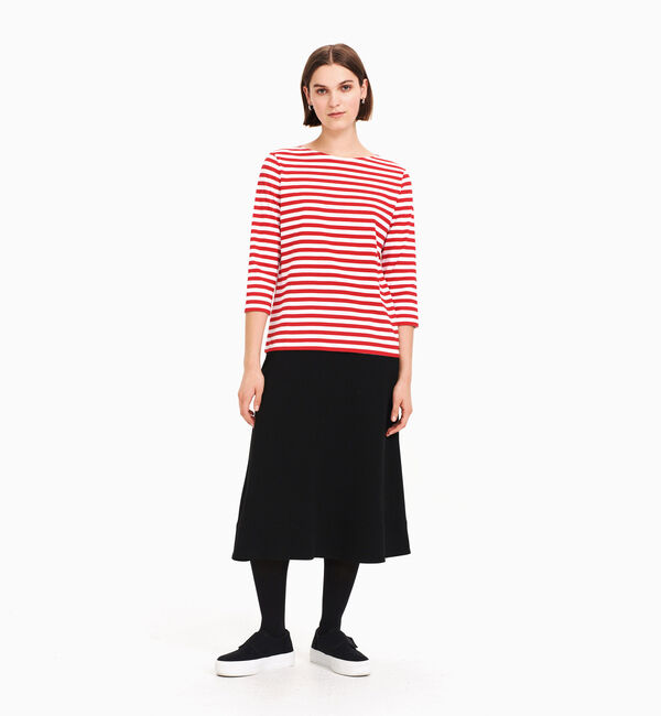 Marimekko「Ilma 2017 カットソー」|Tシャツ・カットソー|ホワイト&times;レッド