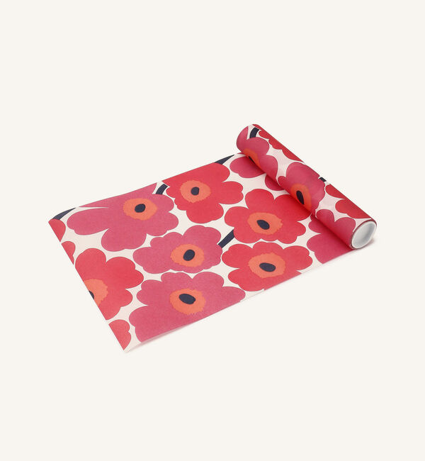 Marimekko「Unikko テーブルランナー」|食器・キッチングッズ|ホワイト&times;レッド