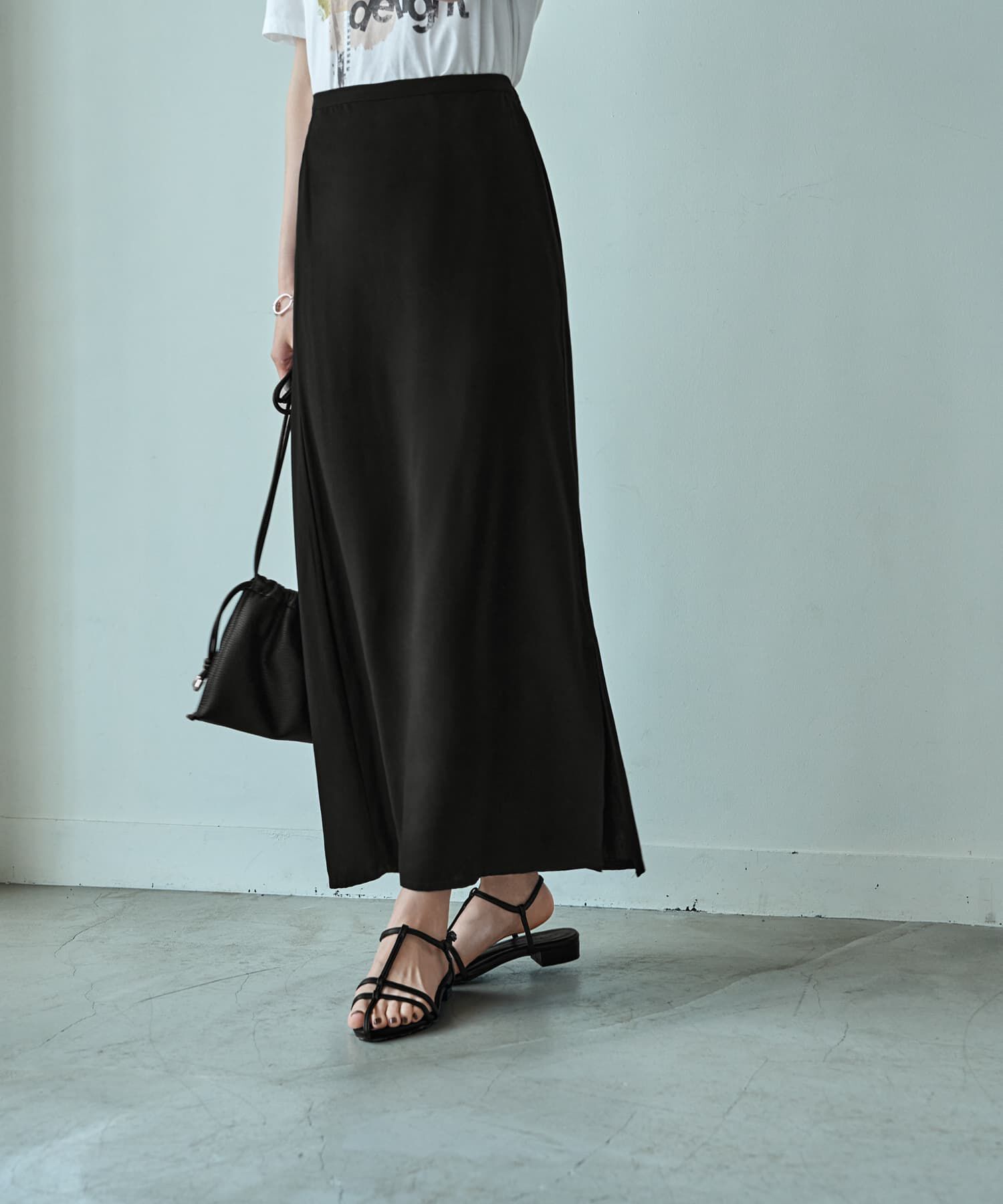 STYLE DELI「薄手なセンシュアルロング丈スカート」|スカート|