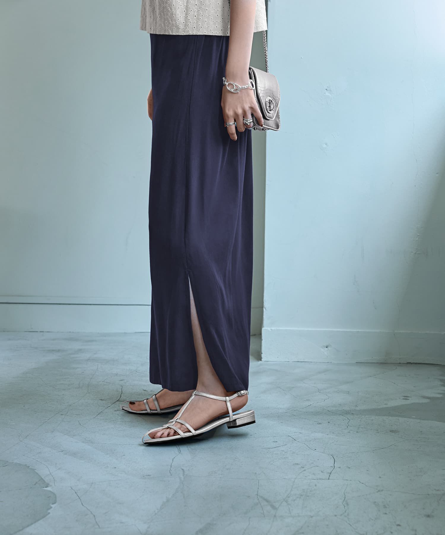 STYLE DELI「薄手なセンシュアルロング丈スカート」|スカート|