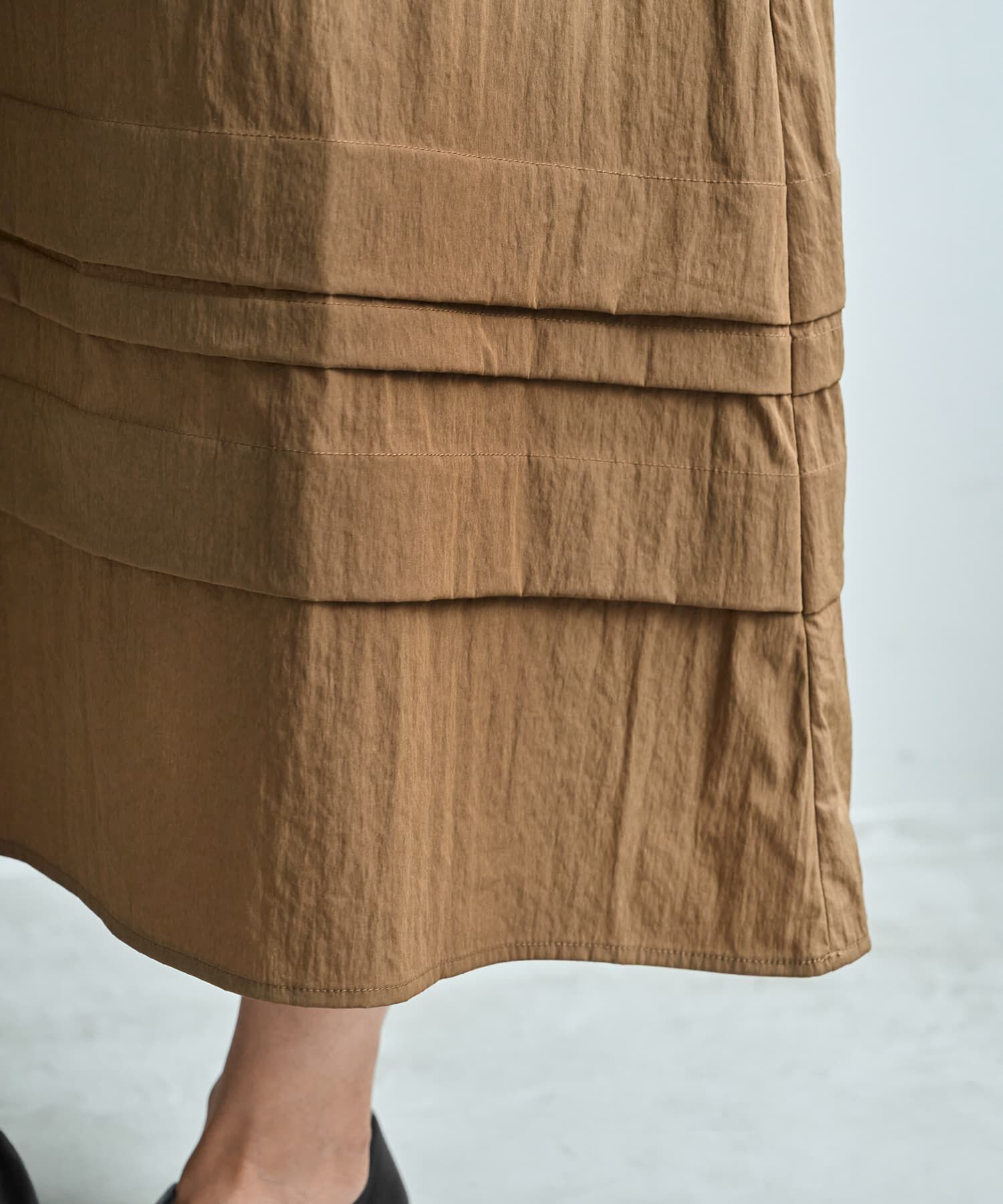  「【LUXE】デザインVネックギャザーワンピース」|ワンピース|