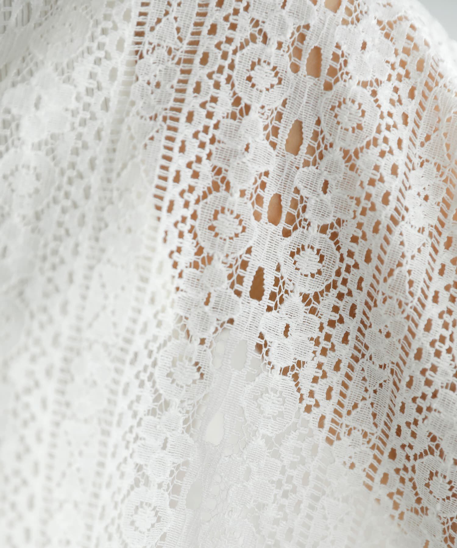 STYLE DELI「甘くならない縦模様コットンレースシャツ」|シャツ・ブラウス|