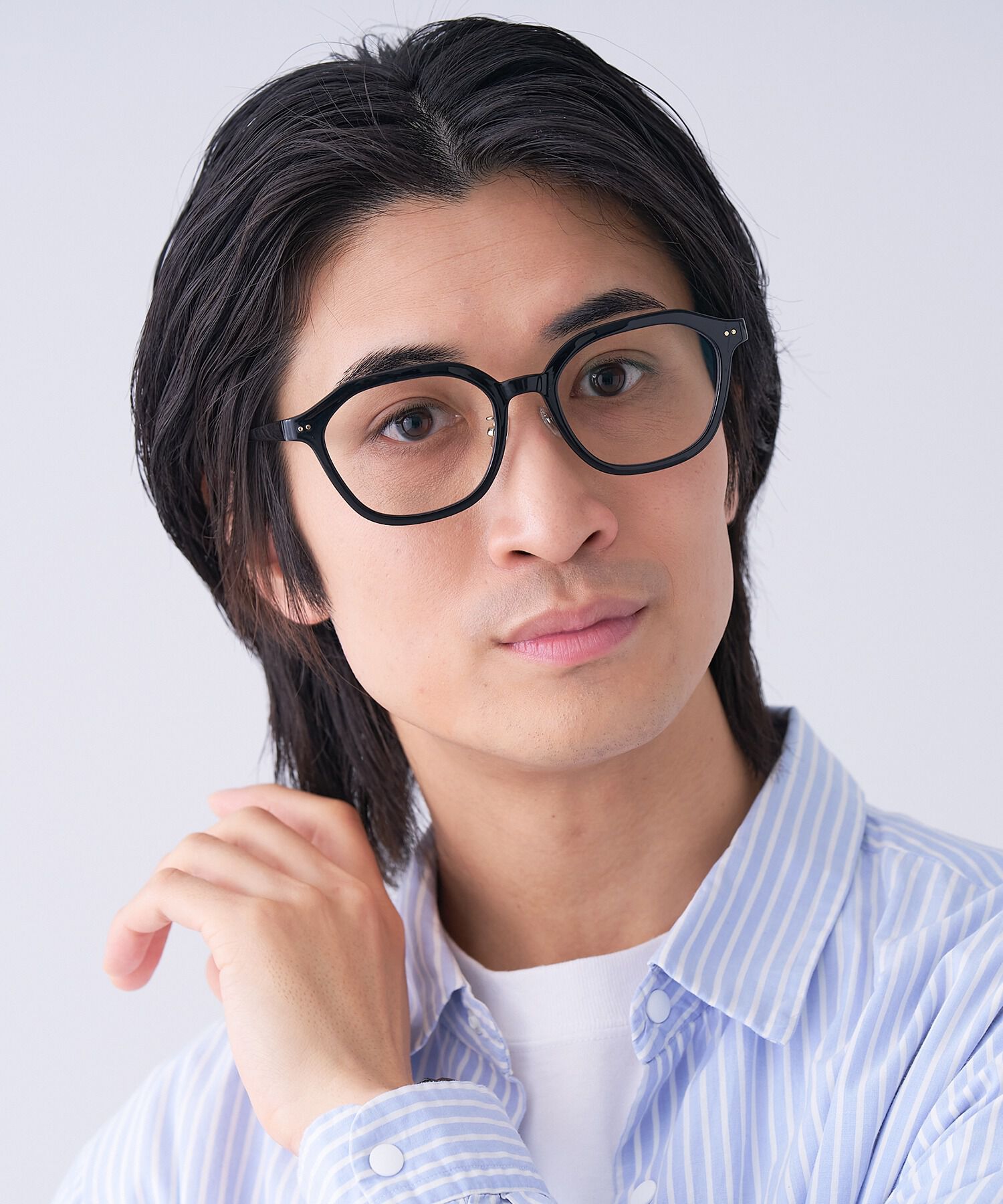  「ウェリントン型 クリアレンズサングラス｜紫外線100%カットクリアサングラス」|サングラス|