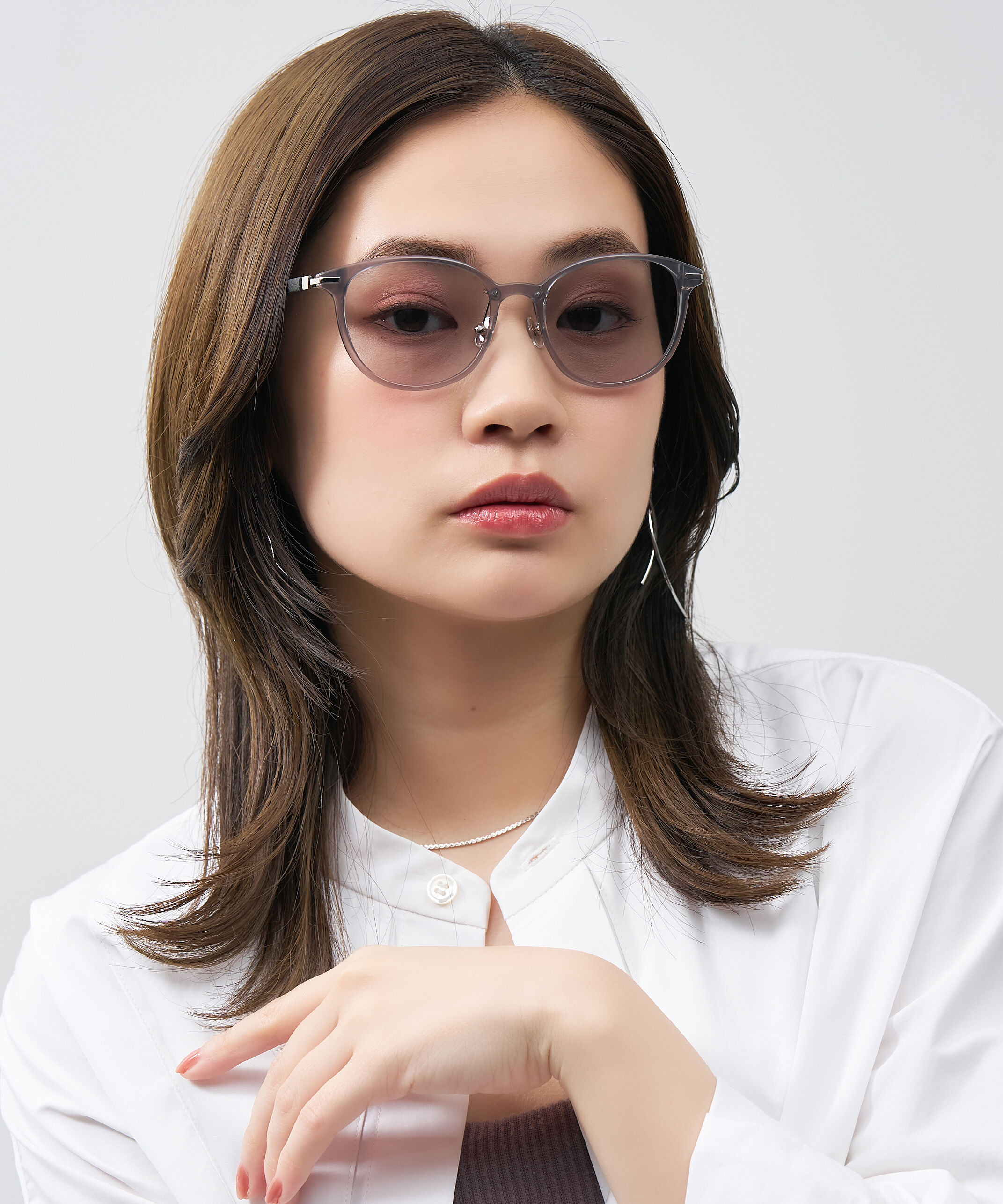  「SUNCUTGlasses/UV100%CUT ボストン型 サングラス | カラーレンズ｜紫外線対策 UVカット」|サングラス|グレー