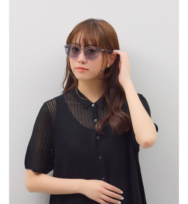  「SUNCUTGlasses/UV100%CUT ボストン型 サングラス | カラーレンズ｜紫外線対策 UVカット」|サングラス|グレー