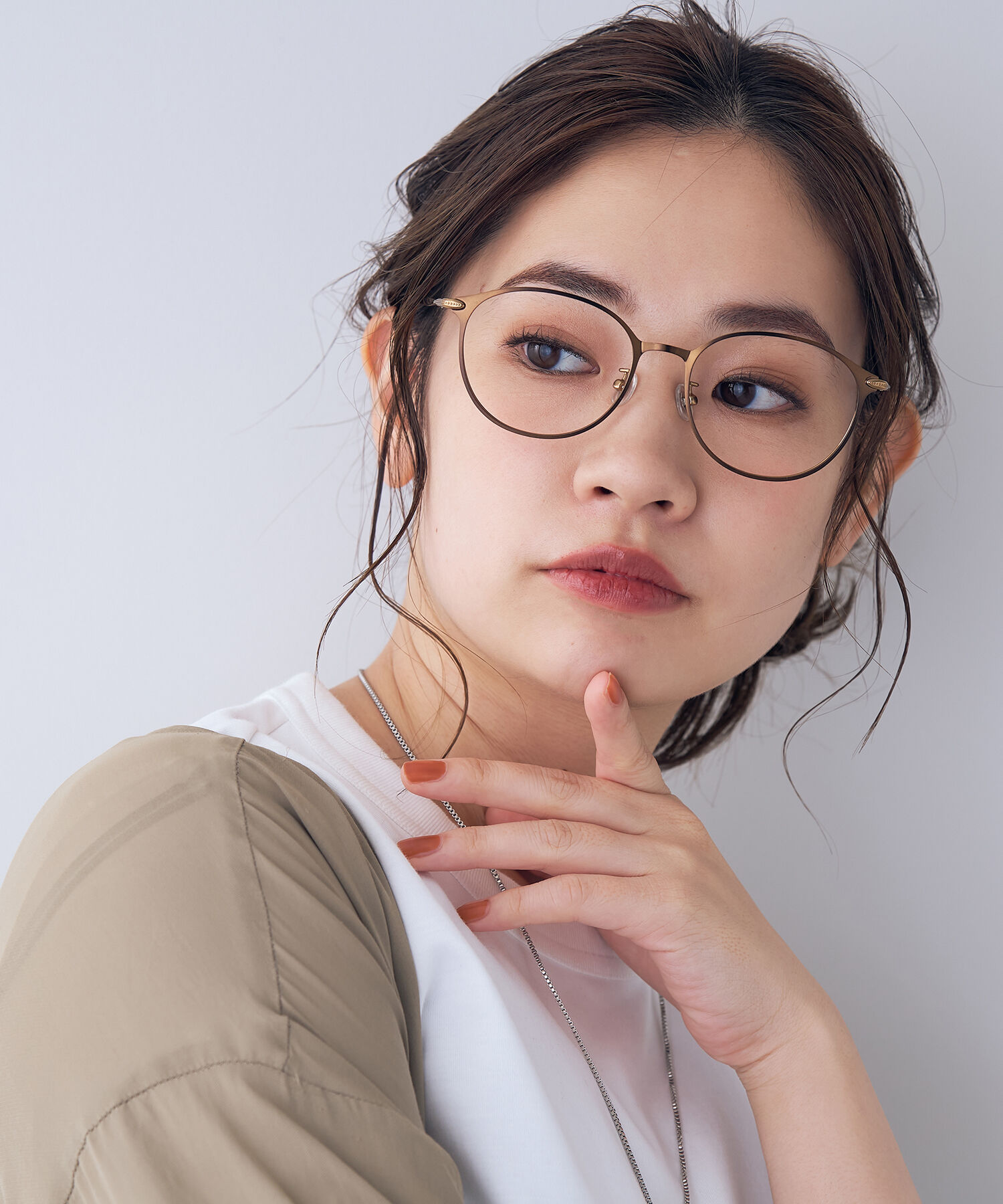  「ボストン型 メガネ｜丸みのあるメタルのボストンフレーム/CLASSIC レンズ交換券付き」|メガネ|