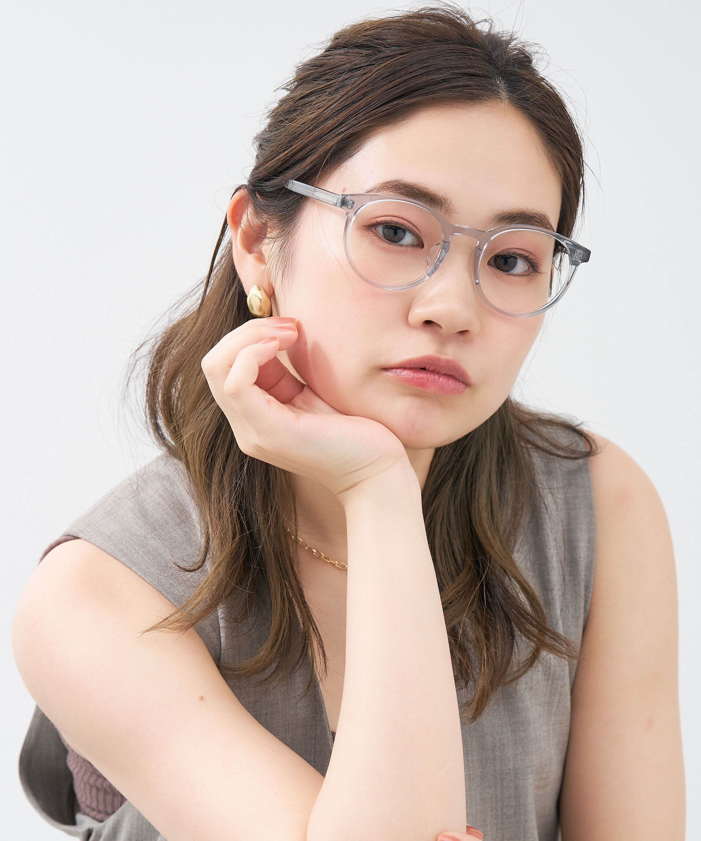  「ボストン型 メガネ｜やわらかいラインのボストンフレーム  レンズ交換券付き」|メガネ|