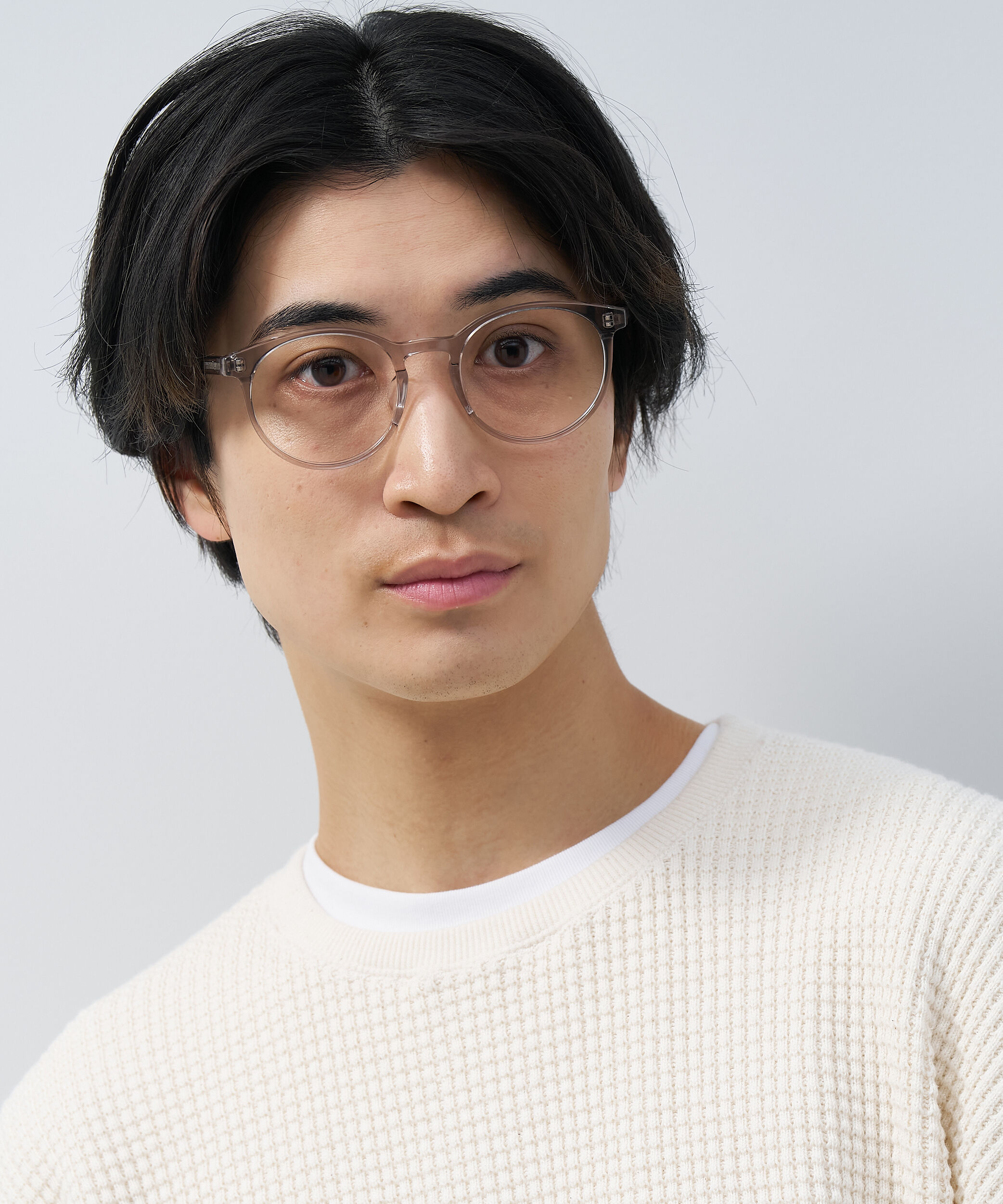  「ボストン型 メガネ｜やわらかいラインのボストンフレーム  レンズ交換券付き」|メガネ|