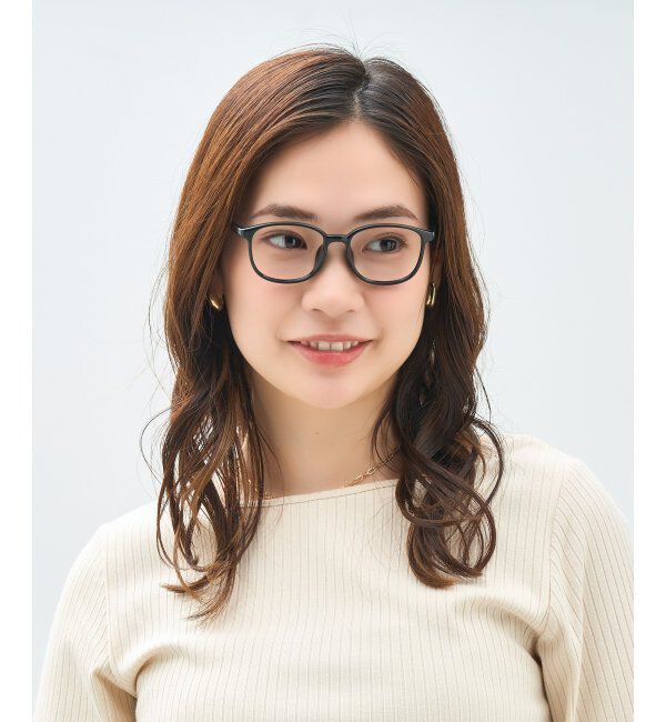  「ウェリントン型 メガネ(XSサイズ) レディース キッズ用｜度付きメガネ｜可愛い  レンズ交換券付」|メガネ|ブラック