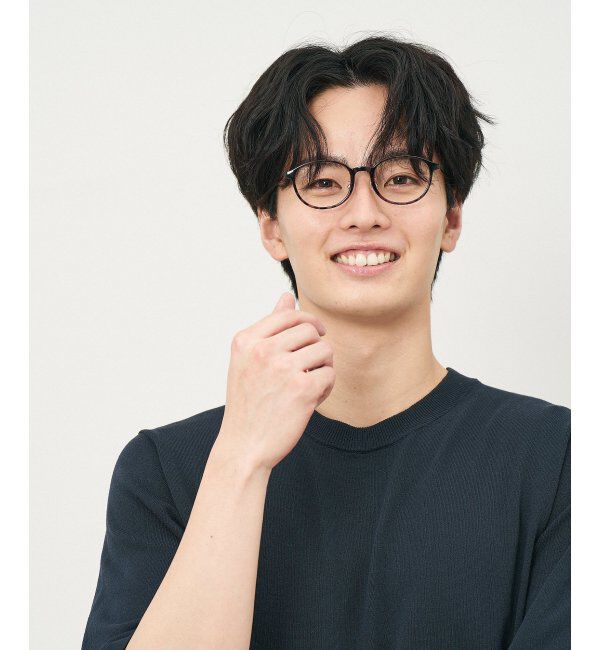  「ボストン型 メガネ｜TR&times;チタン 軽量素材 柔軟性  伊達メガネ 大人可愛い  レンズ交換券付」|メガネ|