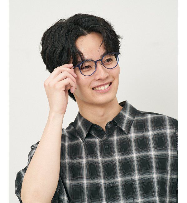  「ボストン型 メガネ｜クリアカラー｜伊達メガネ 度付きメガネ｜ユニセックス  レンズ交換券付」|メガネ|