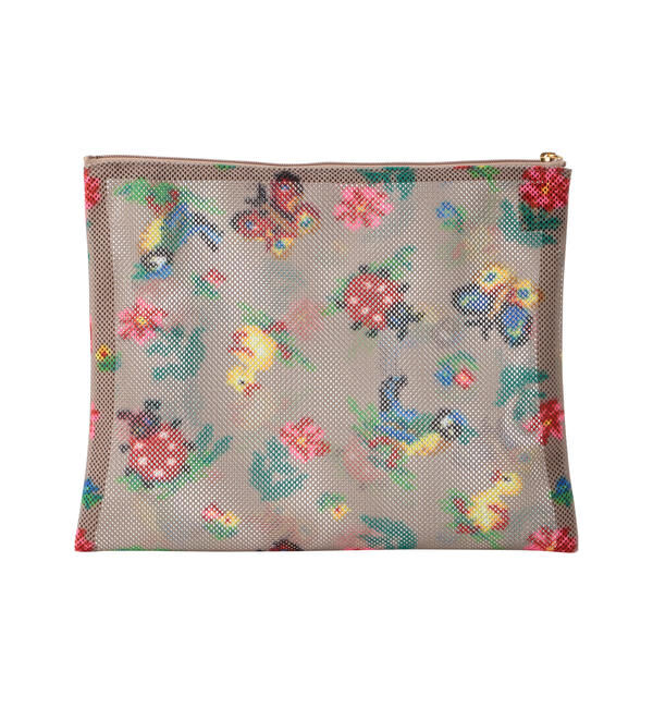 FEILER「ハイジ　メッシュ転写プリントポーチ　HEMP-191327」|ポーチ|