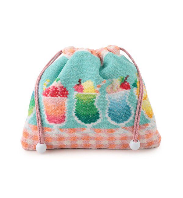 LOVERARY BY FEILER「ラブラリーパーラー　巾着　L/LPL-233053」|ポーチ|ペールグリーン