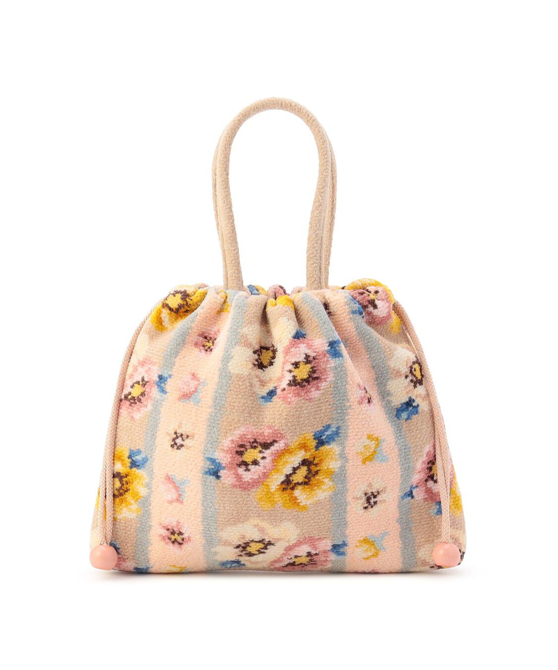 FEILER「アネモネパドドゥ　手つき巾着　APD-260007」|トートバッグ|ペールアプリコット