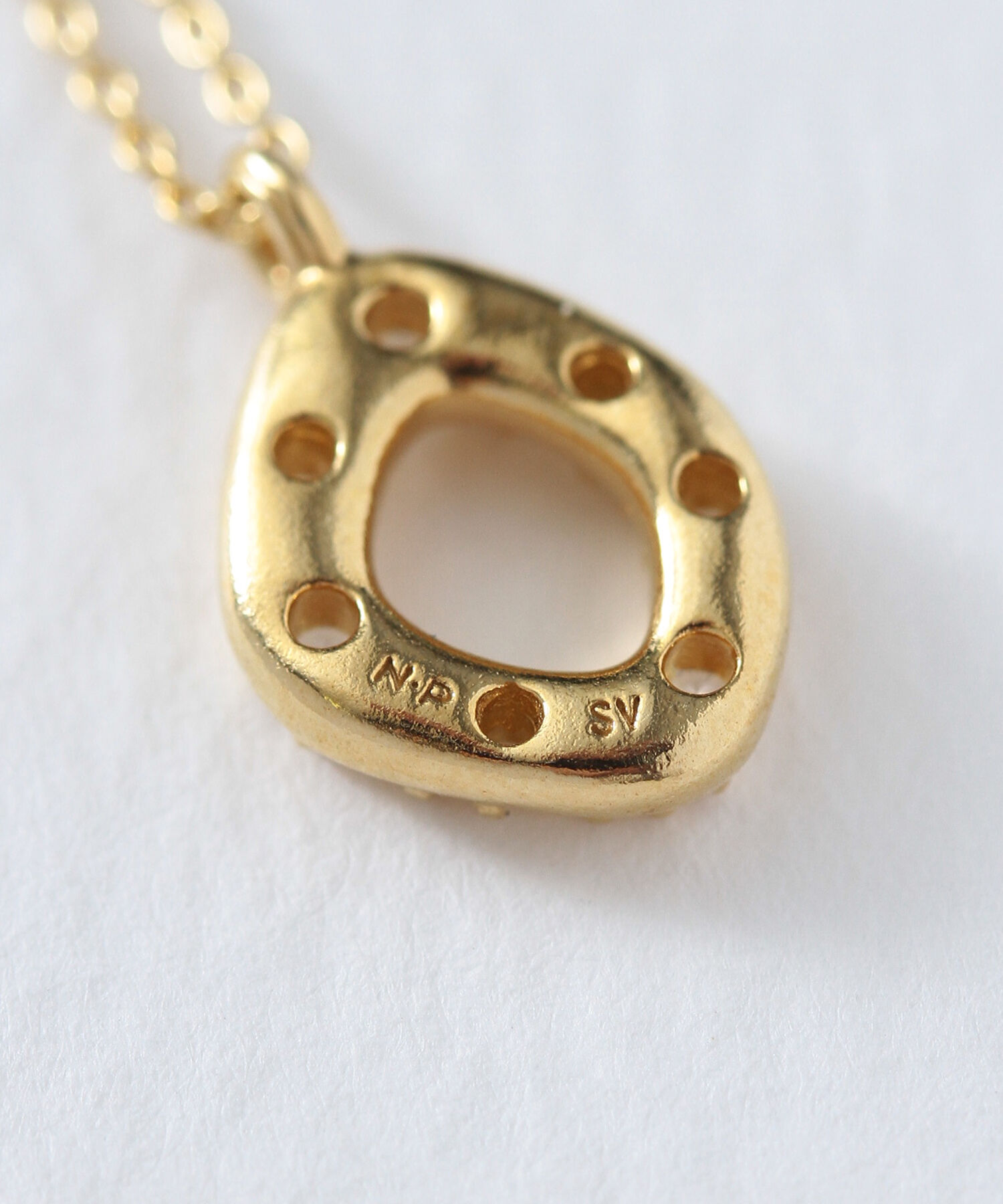  「silver925 パヴェフレーム ミドルネックレス（ニッケルフリー）」|ネックレス|