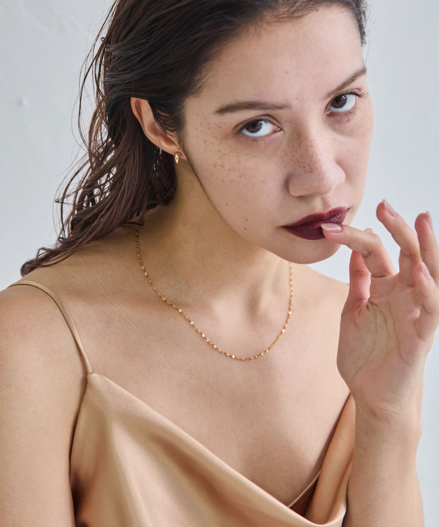 JUPITER「【SV】ペタルチェーンネックレス<41.5cm(調節した時の長さ38㎝)>」|ネックレス|