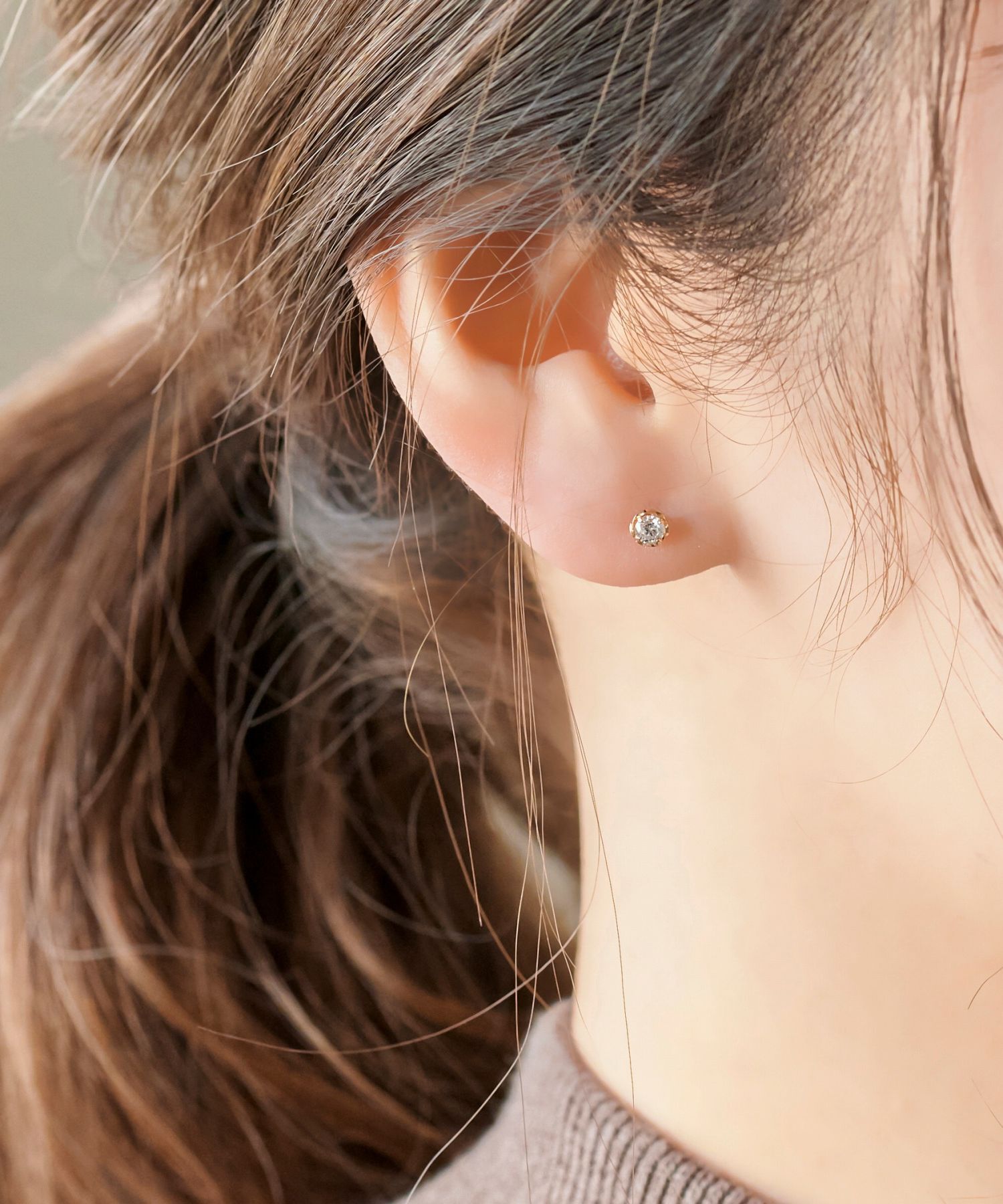 Phoebe「【K10】ローズバットピアス／BOX付き」|ピアス|