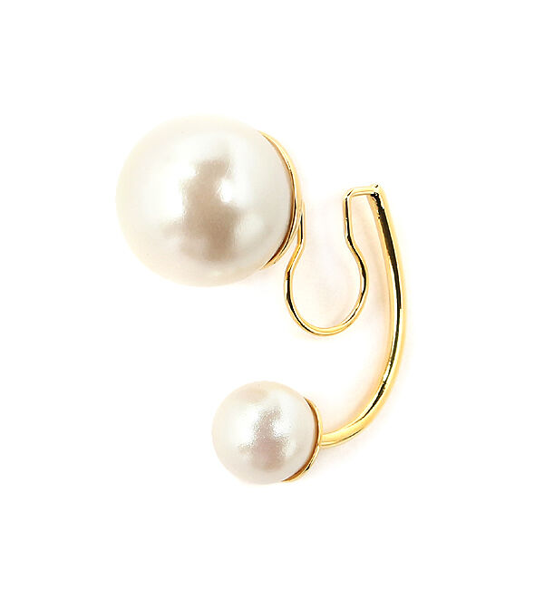 Phoebe「パールバックキャッチカフイヤリング」|イヤリング|