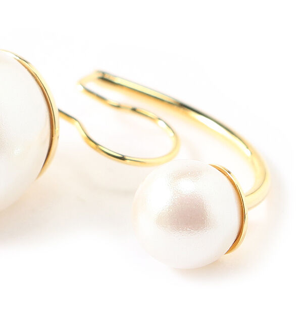 Phoebe「パールバックキャッチカフイヤリング」|イヤリング|