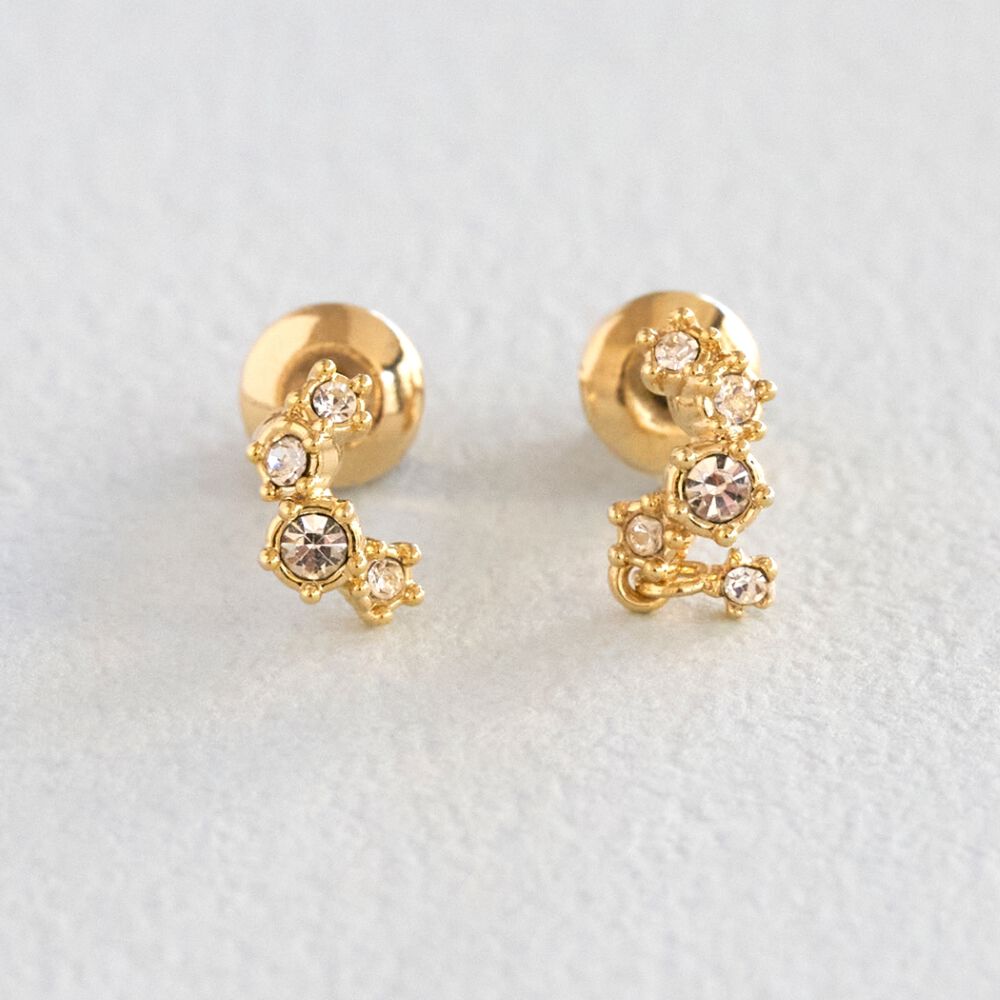 Phoebe「【金属アレルギー対応】ミーティアビジュースタッドピアス」|ピアス|