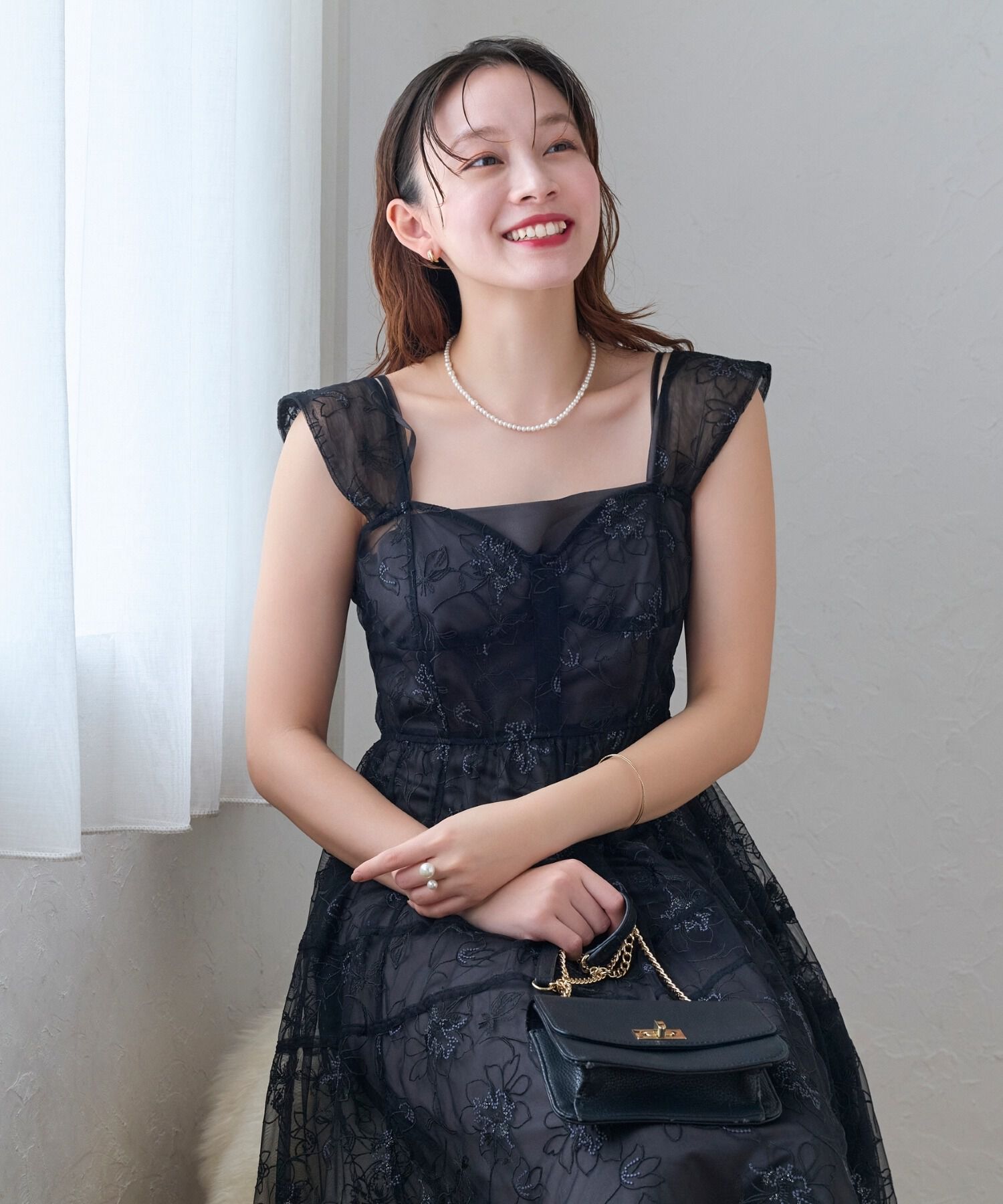 Phoebe「≪雑誌掲載≫【金属アレルギー対応】クラスアップパールネックレス」|ネックレス|