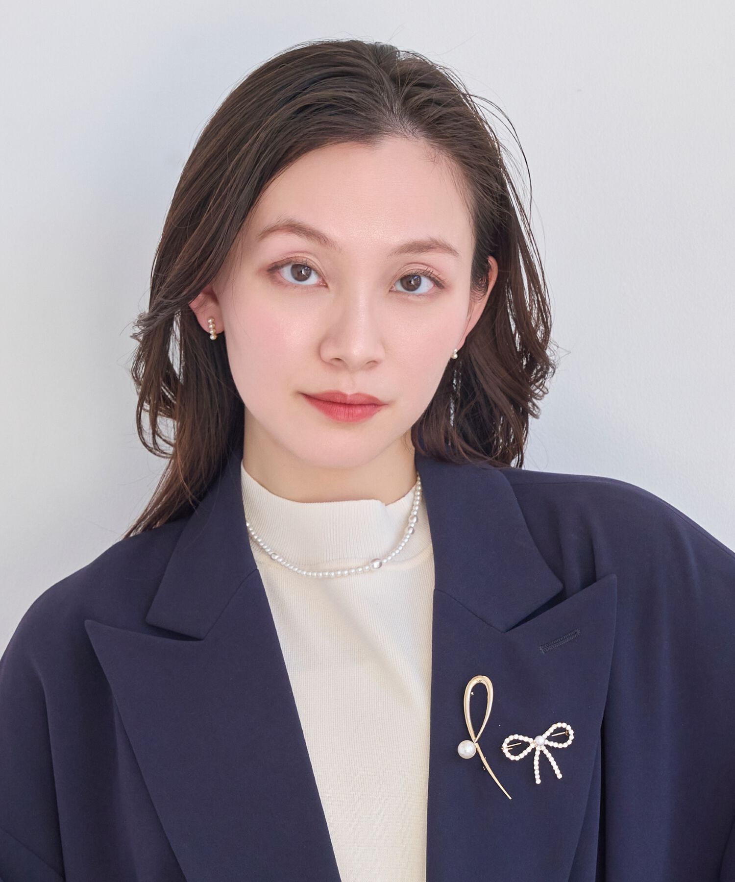 Phoebe「≪雑誌掲載≫【金属アレルギー対応】クラスアップパールネックレス」|ネックレス|