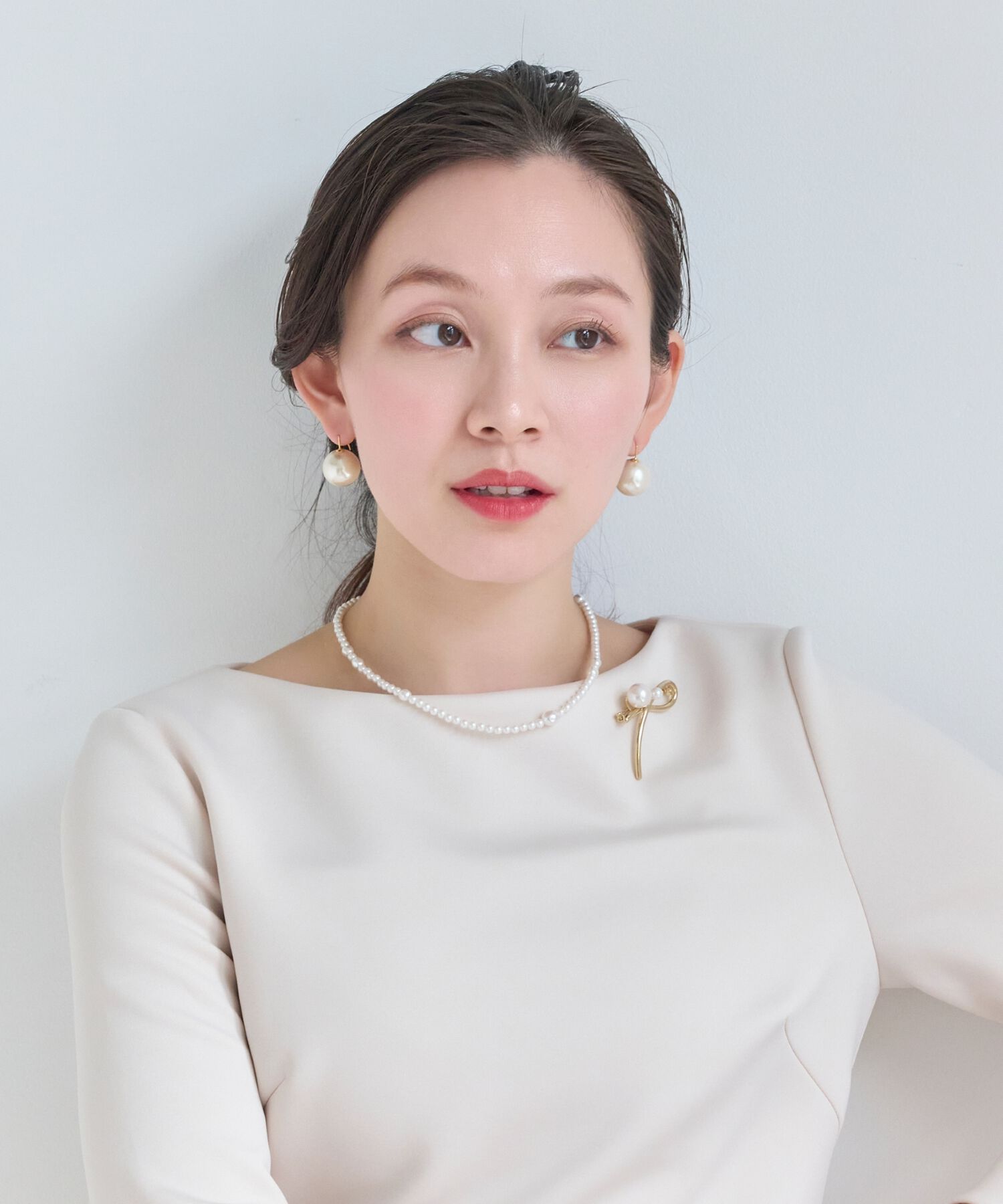 Phoebe「≪雑誌掲載≫【金属アレルギー対応】クラスアップパールネックレス」|ネックレス|