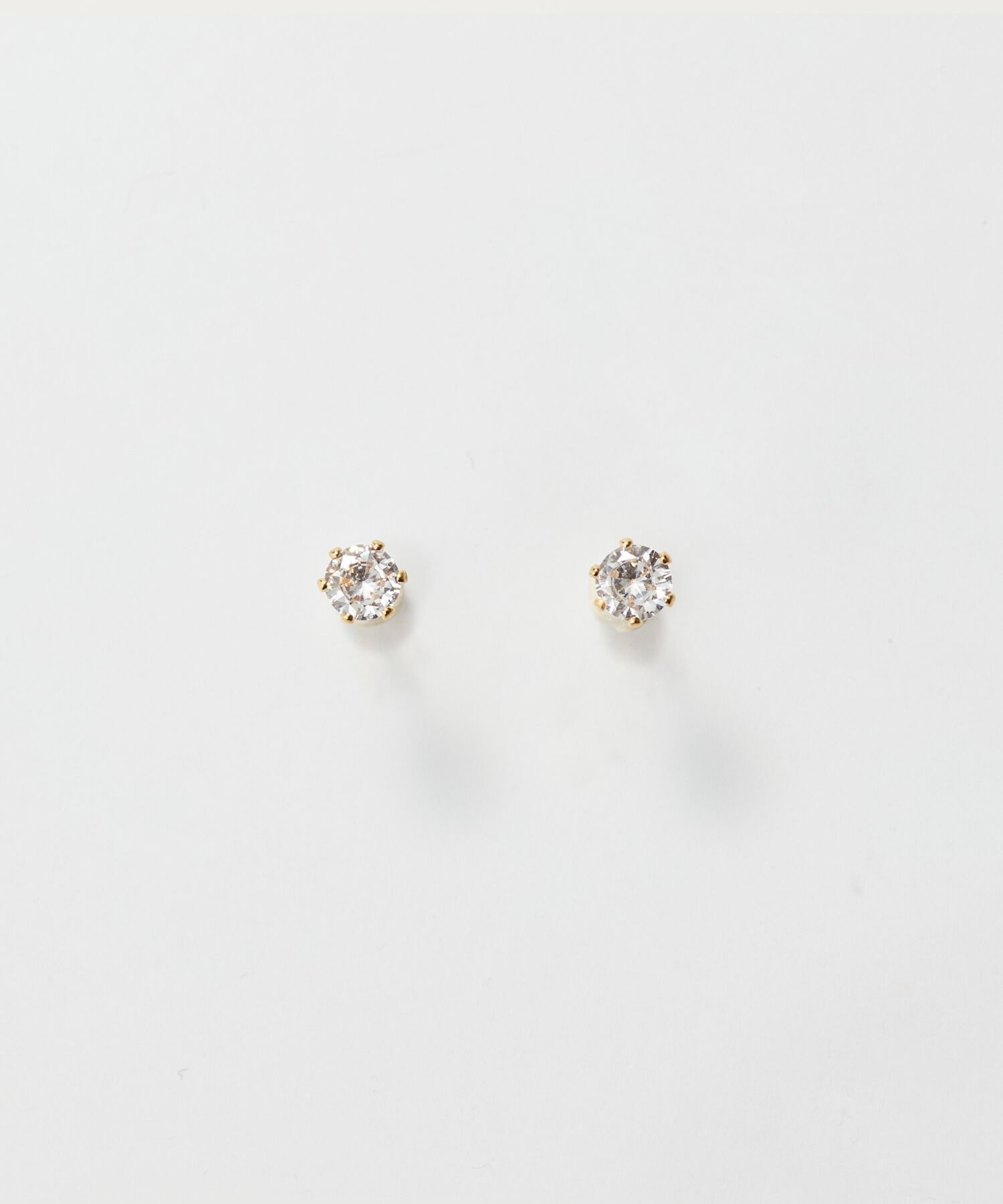 Phoebe「モードメタルビジューバックキャッチピアス」|ピアス|