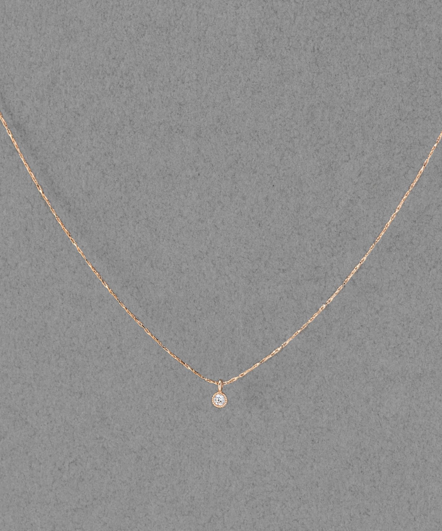 Phoebe「【金属アレルギー対応】シャイニーフチミルネックレス　シャンパンゴールド」|ネックレス|シャンパンゴールド