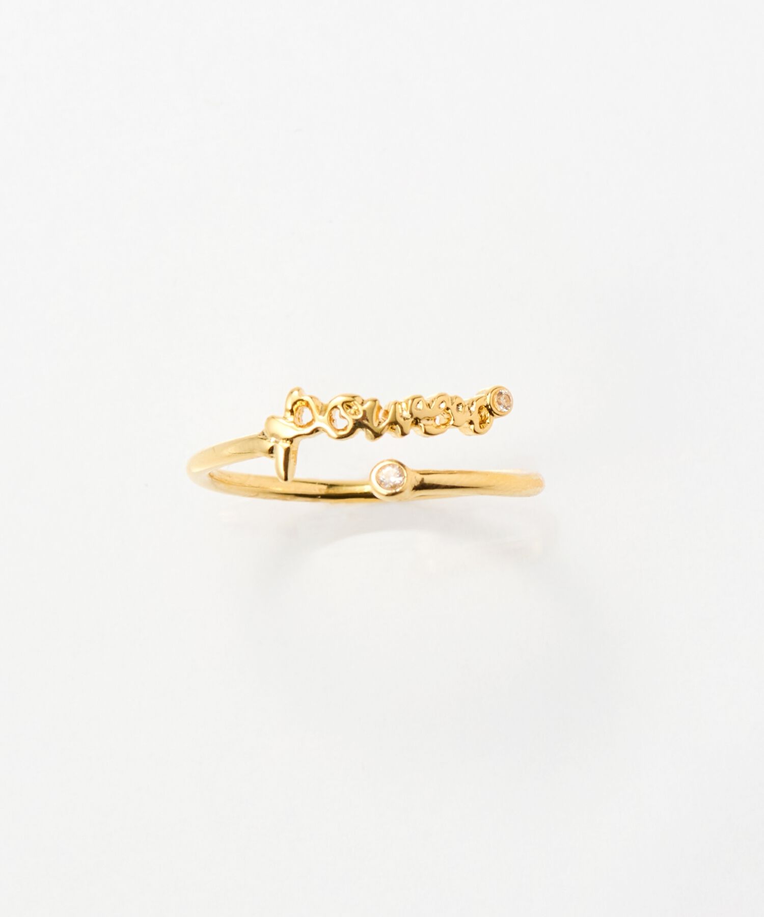 Phoebe「ラッキーレターピンキーリング(パワー)」|リング|