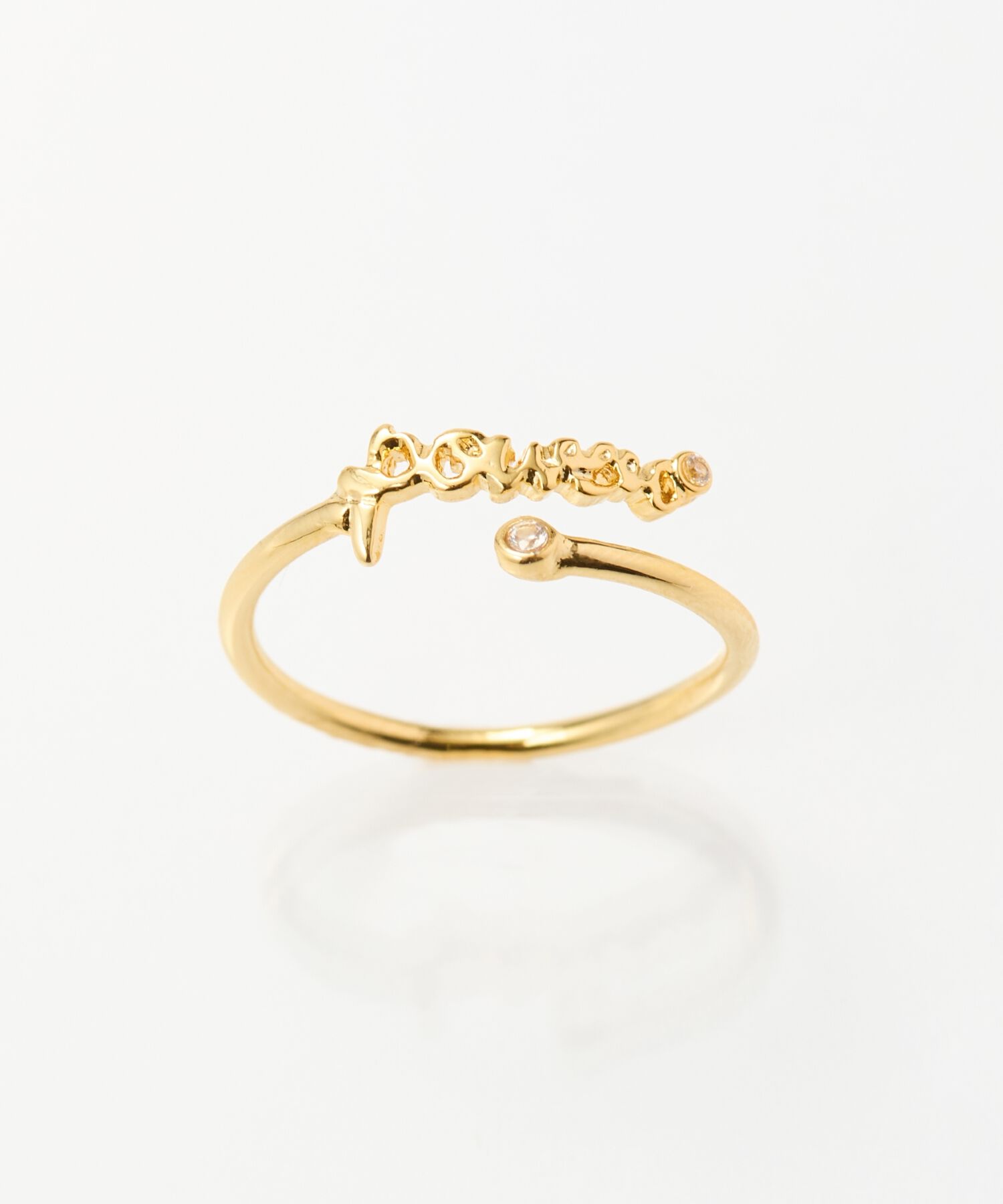 Phoebe「ラッキーレターピンキーリング(パワー)」|リング|