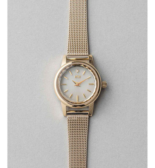ete「ソーラーウォッチ メッシュベルト」|腕時計|A