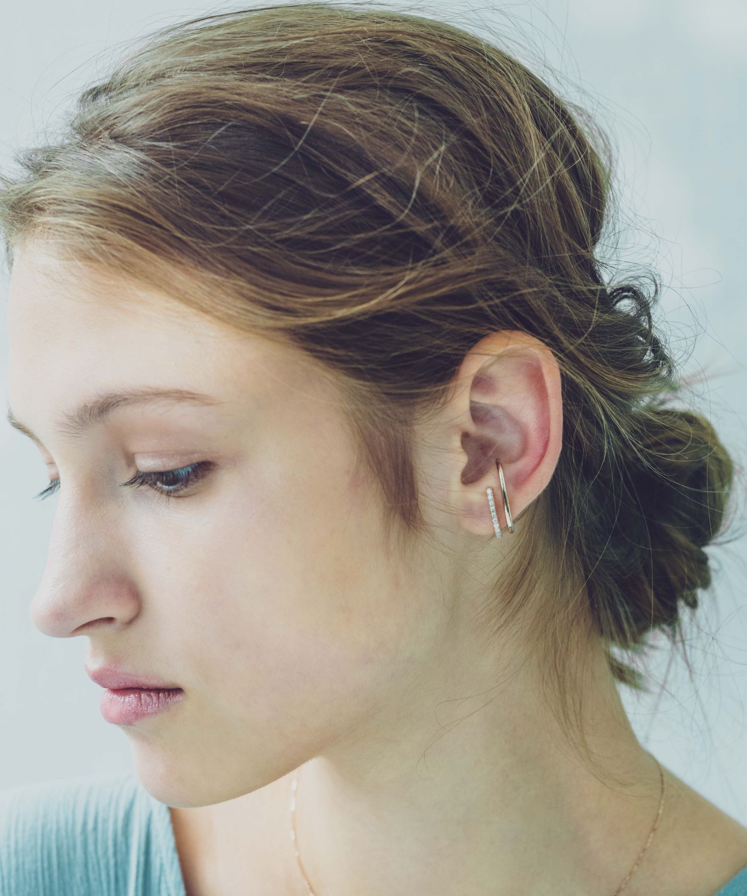 ete「ビジュー ライナーカフ」|イヤーカフ|