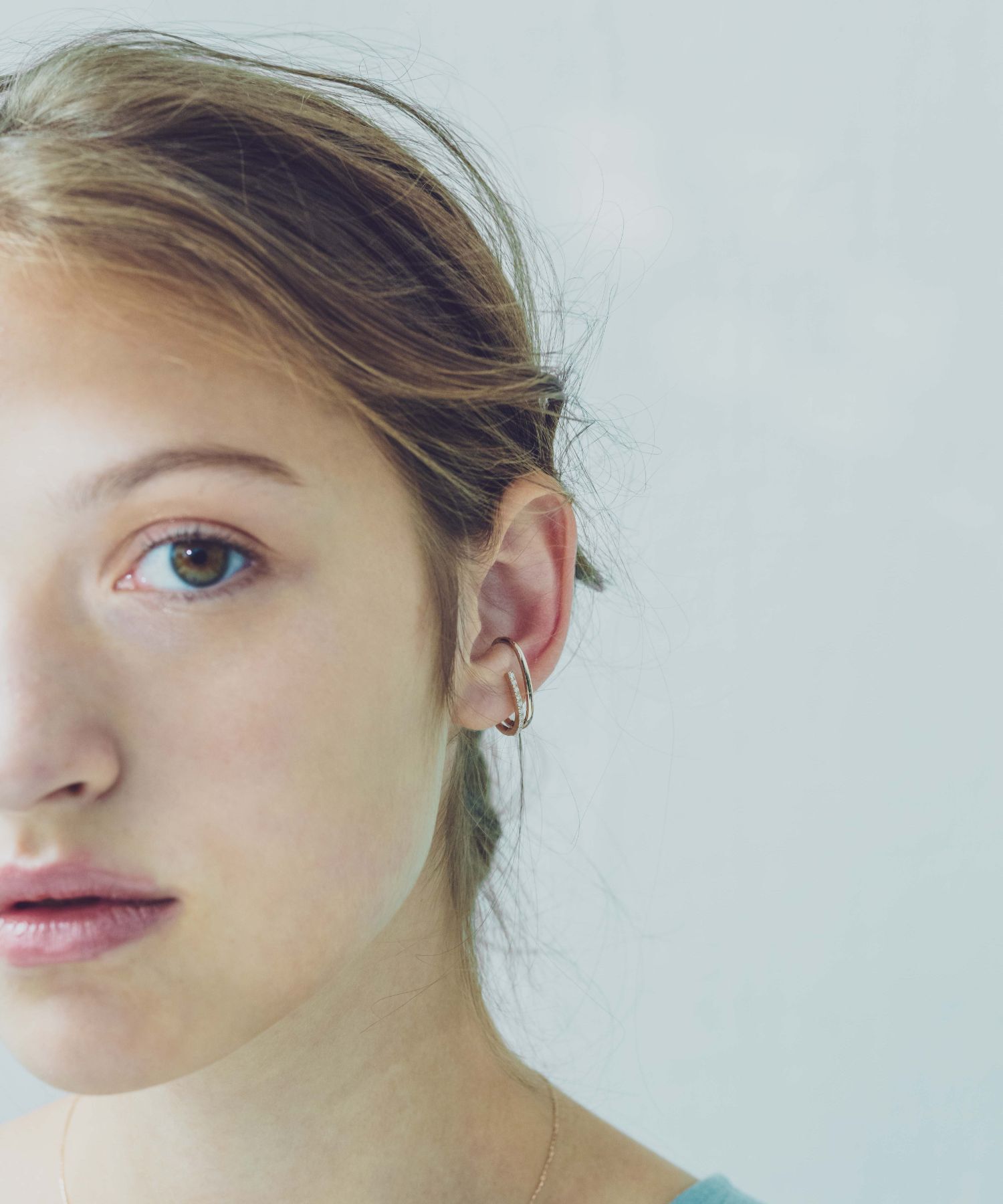 ete「ビジュー ライナーカフ」|イヤーカフ|