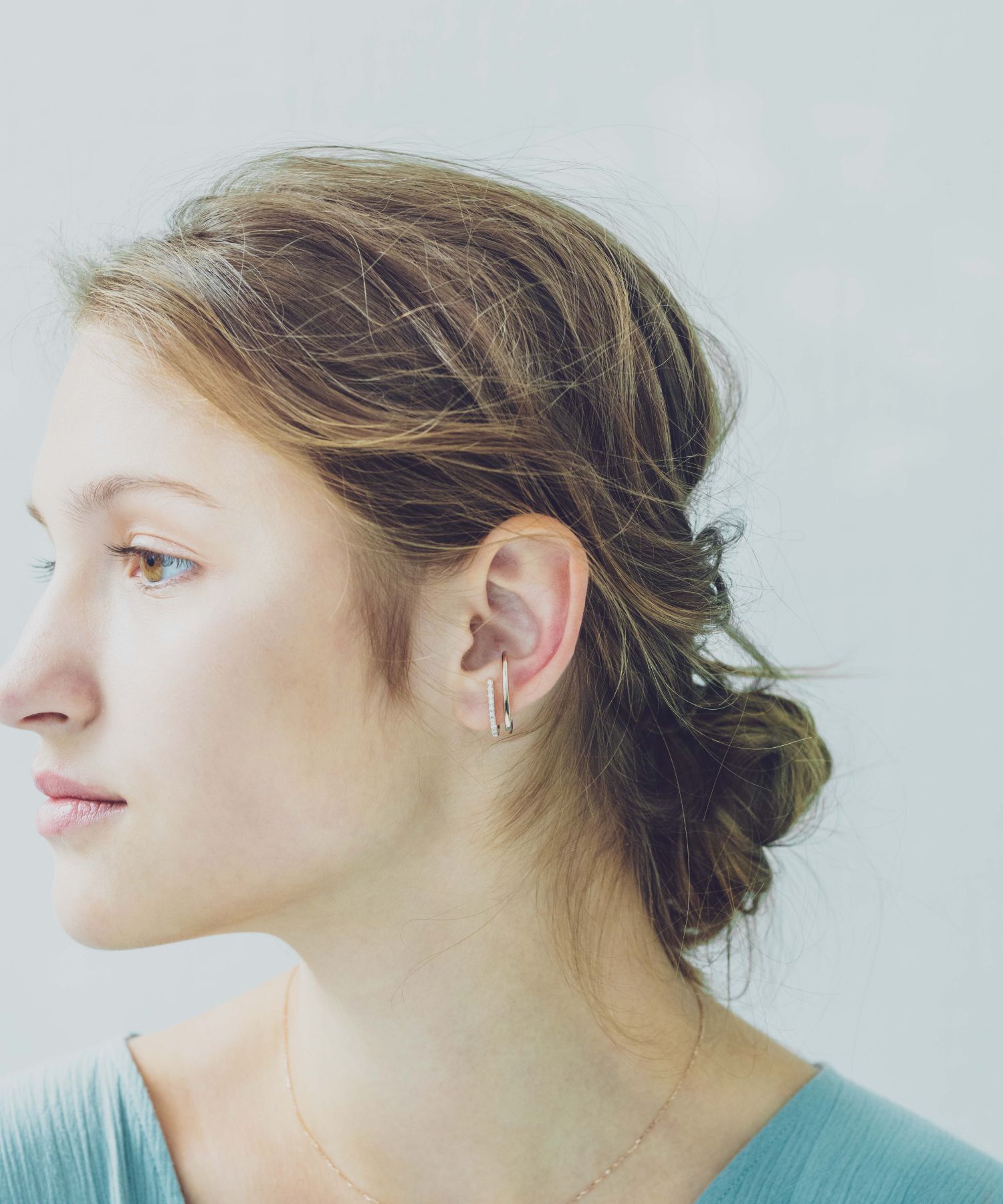 ete「ビジュー ライナーカフ」|イヤーカフ|