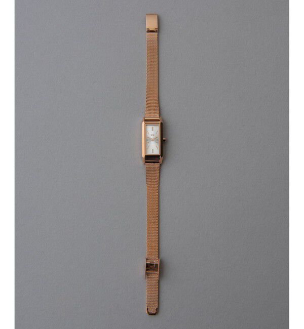 ete「レクタングルフェイス メッシュベルト ウォッチ」|腕時計|