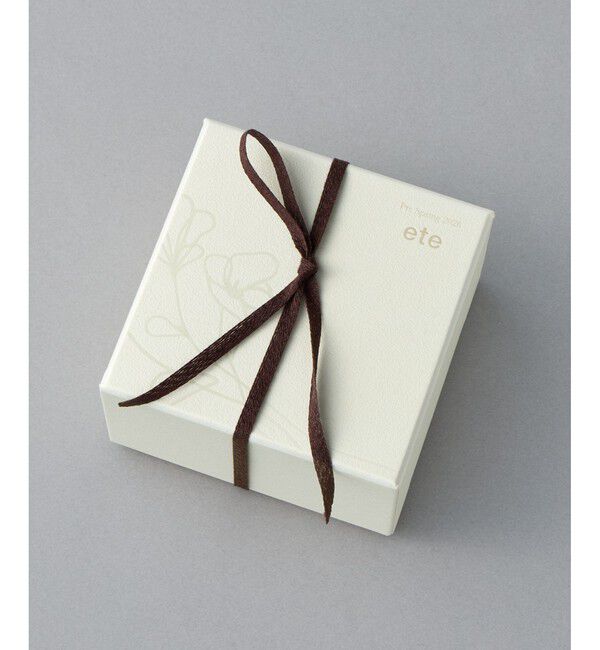 ete「[チェリーブロッサム] K10MPG ローズクォーツ ピアス」|ピアス|